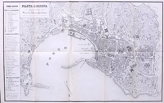 План Генуи %Pianta di Genova
План Генуи. 1846 год. Pianta di Genova. Agosto 1846. Pressa la Liberia Grondona. Strada Carlo Felice.
Ключевые слова: Генуя
