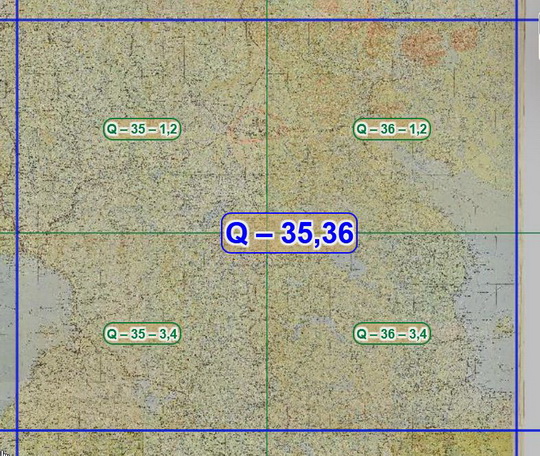 Лист Q-35,36 карты РККА 1:500К
Лист Q-35,36 карты РККА. В сборке использованы листы карт РККА издания 1936-1940 годов масштабом 1:500,000.
Ключевые слова: карты РККА