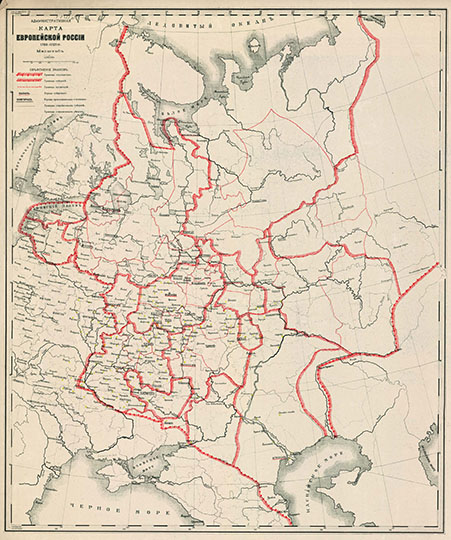 Административная карта Европейской России 1720-1727 годов %Administrative map of European Russia
Административная карта Европейской России 1720-1727 годов. Масштаб - 150 верст в дюйме - 1:6,300,00.  Из кн.: Готье Юрий Владимирович История областного управления в России от Петра I до Екатерины II.
Ключевые слова: Европейская Россия