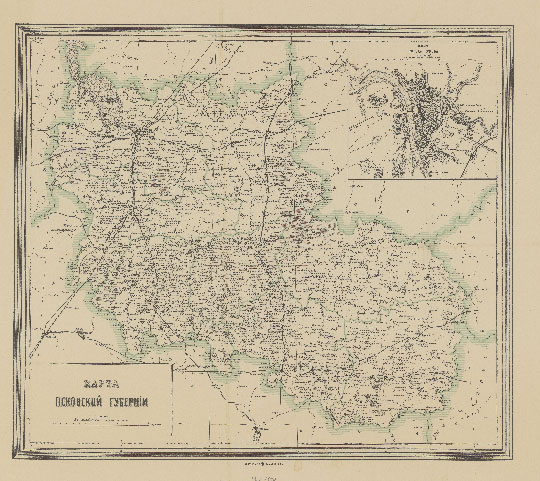 Карта Псковской губернии 1:840К %Map of Pskov Gubernia
Карта Псковской губернии. Масштаб - 20 верст в дюйме. Издание Картографического Заведения А. Ильина. Около 1901 г.
Ключевые слова: Псков,издательство Ильина
