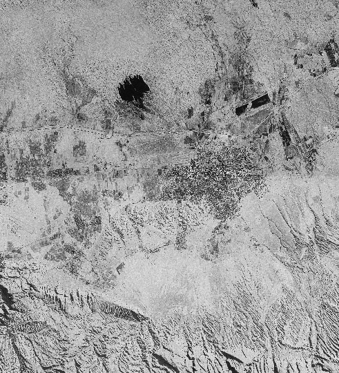 Спутниковый снимок Ашхабада и окрестностей 29.07.70 % Satellite image of Ashhabad and vicinity
Спутниковый снимок Ашхабада и окрестностей. Дата снимка - 29 июля 1970 года.
Ключевые слова: Ашхабад,американские карты,города СССР со спутников