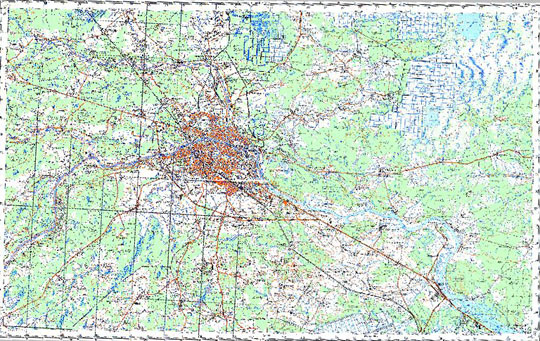 Калинин и окрестности 1:100K % Map of Kalinin and vicinity
Карта окрестностей Калинина. Издание 1980 года.Масштаб 1:100,000.
Ключевые слова: Тверь,Калинин,топографические карты