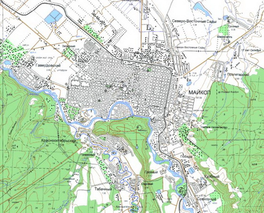 Майкоп и окрестности %Maykop and vicinity
Майкоп и окрестности. Карта Госгеоцентра. Масштаб 1:25,000
Ключевые слова: Майкоп,карты ГГЦ