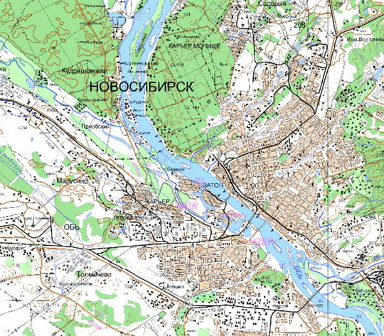 Новосибирск и окрестности %Novosibirsk and vicinity
Новосибирск и окрестности. Карта Госгеоцентра. Масштаб 1:25,000
Ключевые слова: Новосибирск,карты ГГЦ