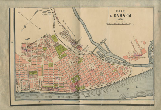 План г. Самары  1:20K% Plan of Samara
План г. Самары. Масштаб 1:20,000. Издание 1926 года.
Ключевые слова: Самара