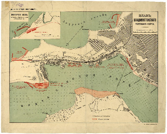 План Владивостокскаго торгового порта 1:8,400 %Plan of Vladivostok Trade Port
План Владивостокскаго торговаго порта. Карта цветная, наклеена на ткань. Доп. карта: Лихтерная гавань на берегу Амурскаго зал. у Первой речки. М. [1:8 400]. 38 х 46 см.
Ключевые слова: Владивосток
