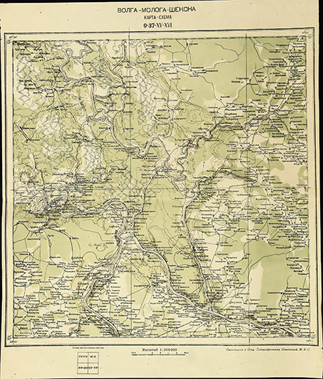 Волга-Молога-Шексна 1:200К % Volga-Mologa-Sheksna
Волга-Молога-Шексна. Карта-схема. Масштаб 1:200,000. Лист О-37-XV-XVI. Составлено в Отд. Топографических Изысканий М.В.С.
Ключевые слова: Ярославль,Рыбинск,Волга