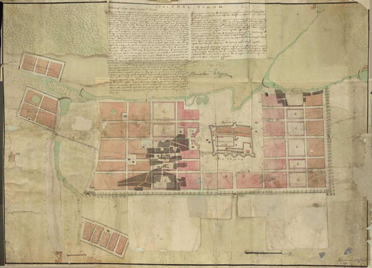 План Белгорода%Map of Belgorod
План новой застройки города Белгорода. Разработчик - архитектор А.В. Квасов, издание 1768 года. На врезке - описание плана.
Ключевые слова: Белгород