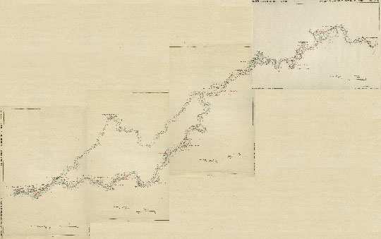 Судоходная карта реки Дона %Navigation map of Don river
Судоходная карта реки Дона от станции Константиновской до города Ростова. 1912 г. Управление Внутренних Водных Путей и Шоссейных дорог. Масштаб 100 саженей в 0,01 сажени. Составлена по данным работ 1906-1909 годов партии исследования реки Дона. Издана под редакцией бюро изысканий У.В.В.П. и Ш.Д. Копирование чертежей, карт и планов по способу Полковника Янова.
Ключевые слова: Ростов-на-Дону,лоцманские карты