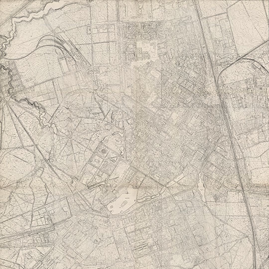 План Пушкинского парка %Plan of Pushkin park
План Пушкинского парка. На основе документации по реставрационным работам: "План границ объекта культурного наследия федерального значения Пушкинский дворцово-парковый ансамбль". 1970-е годы
Ключевые слова: Пушкин,парки