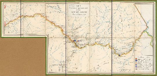 Карта Амурской области 1:7М %Map of Amur region.
Карта Амурской области. Карта квартирного расположения войск Амурской области. Масштаб - 40 верст в английском дюйме. Условные знаки и границы раскрашены от руки. Титул и условные знаки наклеены на карту "Карта Южной пограничной полосы Азиатской России". Около 1900г. 83 х 173 см.
Ключевые слова: Благовещенск,Амур