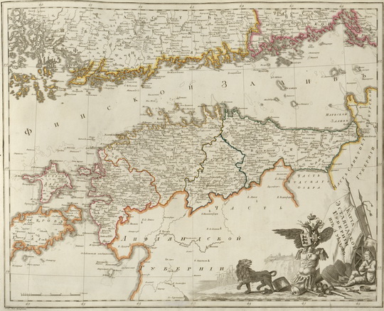 Карта Эстляндской губернии из 4 уездов 1:420К % Map of Estland gubernia
Карта Эстляндской губернии из 4 уездов. Масштаб - 10 верст в дюйме. Из кн.: Российский атлас, из сорока трёх карт состоящий и на сорок одну губернию Империю разделяющий. Издан при географическом департаменте,  1800. Составитель - А. М. Вильдбрехт.
Ключевые слова: Атласы,Атлас 1800,Эстония