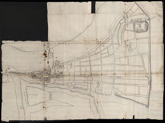 План Тюмени %Plan of Tyumen
План Тюмени 1694-1701 годов. РГАДА. Ф. 199. Оп. 1, портфель 365, ч. 2, д. 14. На сайте есть позднее переиздание данного плана - код карты 1417011
Ключевые слова: Тюмень
