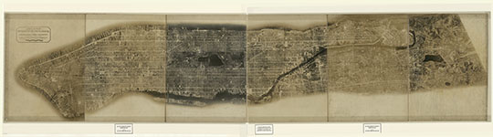 Аэрофотосъемка Манхэттена % Aerial survey, Manhattan Island
Аэрофотосъемка Манхэттена, Нью-Йорк, 1921г. Aerial survey, Manhattan Island, New York City. Publisher: Fairchild Aerial Camera Corporation. New York, 1921.08.04. 1 image on 6 sheets; 56x253cm. 
Ключевые слова: Нью-Йорк,американские карты