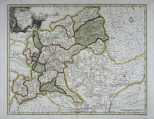 Генеральная карта Казанской губернии  1:2.1M% General map of Kazan gubernia
Генеральная карта Казанской губернии, сочиненная по новейшим известиям в 1779 г. Федором Черным. Масштаб 50 верст в дюйме. Mappa Gubernii Kasanensis ex novissimis informationibus constructa Theodoro Tschernoi [Карты] / вырез. И. Кувакин. - [Spb.], 1779. - 1 л.: границы раскраш., грав.; 55x76 см.
Ключевые слова: Казань,Самара,Волга,Саратов,Нижний Новгород,Йошкар-Ола,Екатеринбург