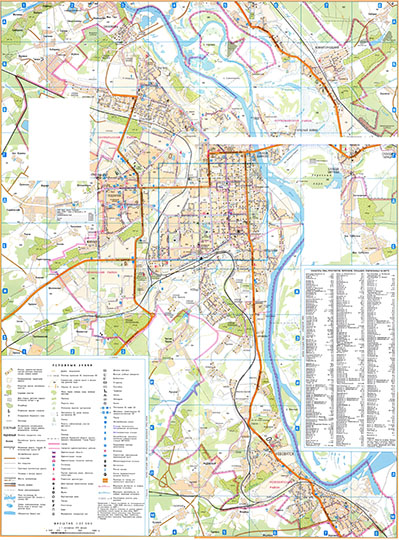 План Кирова 1:27К % Plan of Kirov
План города Кирова. Масштаб 1:27,000. Составлен по топографической карте масштаба в 1 см. 500 метров. Местность отображена по состоянию на 1997 год. Городские объекты показаны по данным административных служб города на июнь-июль 1997 г.
Ключевые слова: Киров
