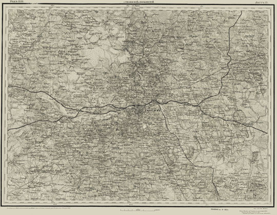 Смоленск и окрестности на карте Шуберта 1:126K%Smolensk and vicinities on Schubert map
Смоленск и окрестности на карте Шуберта. Ряд XIII, лист 10 Военно-Топографической карты Европейской России. Губернии Смоленская и Могилевская. Масштаб 1:126000, 3 версты в дюйме.
Ключевые слова: Смоленск,карты Шуберта