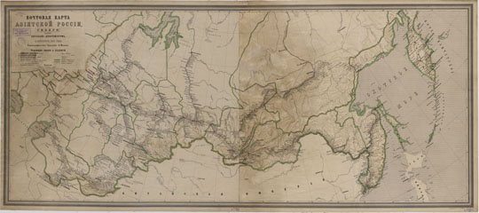 Почтовая карта Азиатской России 1:7.6M%Post map of Asian Russia
Почтовая карта Азиатской России, Сибири, изданная Почтовым Департаментом. С. Петербург 1871 года. Картографическое Заведение А.Ильина. Масштаб 180 верст в английском дюйме.
Ключевые слова: Азиатская Россия,издательство Ильина,Сибирь,Дальний Восток