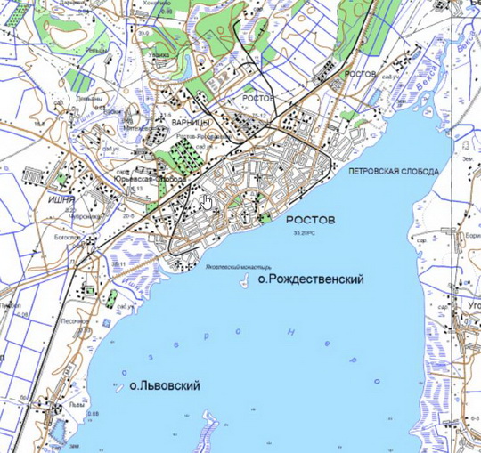 Ростов и окрестности %Rostov and vicinity
Ростов и окрестности. Карта Госгеоцентра. Масштаб 1:25,000
Ключевые слова: Ростов,карты ГГЦ
