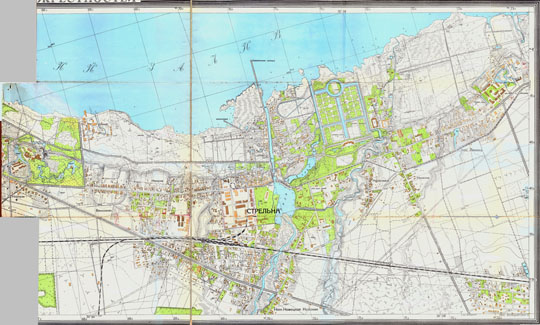 План Стрельны 1:5K % Plan of Strelna
План Стрельны. Составлен и отпечатан Картографической частью ОВТС Штаба Ленинградского фронта. Издано Отделом Военно-топографической службы Штаба Ленинградского фронта. Масштаб 1:5,000.
Ключевые слова: Стрельна,карты РККА