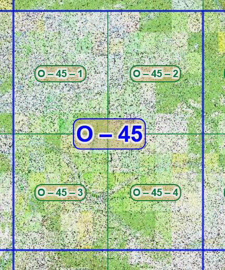 Квадрат O-45 топографических карт 1:100K
Листы квадрата O-45 советских топографических карт. Масштаб 1км в 1см - 1:100,000. Листы карт изданы, в основном, в 1980-1990-х годах.
Ключевые слова: топографические карты,подробные карты России
