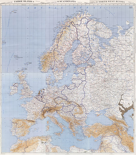 Aмepикaнcкaя кapтa Eвpoпы 1:20М %Map of Europe
Aмepикaнcкaя кapтa Eвpoпы. Склейка из 9 листов армейских карт серии 6203. Масштаб 1:2,000,000. Составлена на основе карт Европы 1944 и 1954 годов. Map of Europe. Edition 2 - AMS. Army Map Service 6203, U. S. Army, Washington.  
Ключевые слова: Европа,американские карты