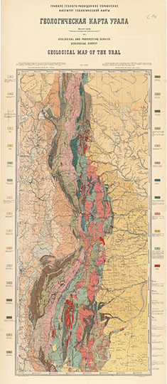Геологическая карта Урала 1:1М % Geogolical map of Ural
Геологическая карта Урала. Масштаб - 1:1,000,000. Глав. Геол. развед. Упр.; Ин-т Геол. Карты; сост. Уральской Секцией Ин-та Геол. Карты под ред. Д.В. Наливкина [и др.]. - Москва ; Ленинград : Геол. издат., 1930. - 2 л.: цв.: текст (184 стб.). KGR Ко 34/VI-22;
Ключевые слова: Екатеринбург,Свердловск,Урал,геология,Пермь,Нижний Тагил