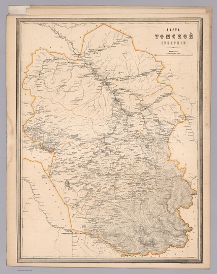 Карта Томской Губернии  1:2.1M% Tomskaya Gubernia
Карта Томской Губернии. Масштаб 1:2,100,000 - 50 верст в дюйме. В сб.: Подробный Атлас Азиатской России. С. Петербург. Издание Картографического Заведения Ильина, 1876.

Ключевые слова: атласы,издательство Ильина,Томск