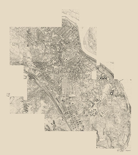 Подробная карта Киева % Detailed map of Kiev
Карта Киева издания 1923-1925 годов.
Ключевые слова: Киев