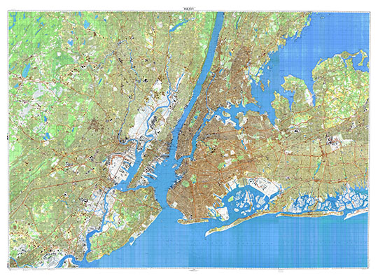 Топографический план Нью-Йорка 1:25К % Plan of New York
Топографический план города Нью-Йорк, штаты США: Коннектикут, Нью-Джерси и Нью-Йорк. Масштаб 1:25,000. Издание 1982г. Склейка карт K-18-116, 117, 128, 129.
Ключевые слова: Нью-Йорк,топографические карты