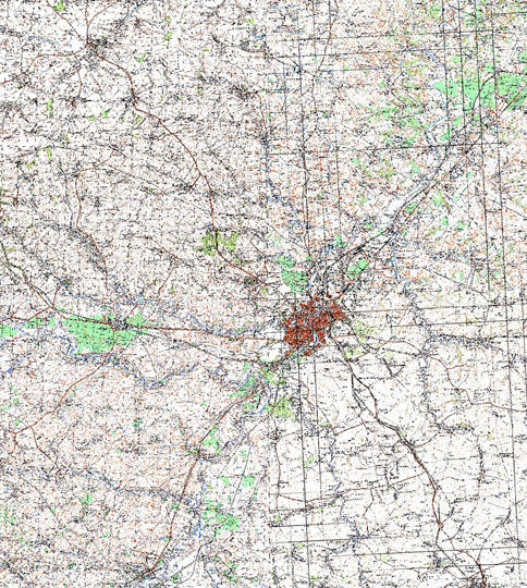 Орел и окрестности 1:100K % Map of Orel and vicinity
Карта окрестностей Орла. Издание 1978 года. Масштаб 1:100,000.
Ключевые слова: Орёл,топографические карты