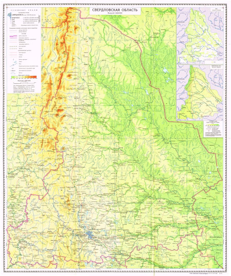 Свердловская область  1:850K% Sverdlovsk oblast
Свердловская область. Масштаб 1:850,000. ГУГК СССР, 1988г.
Ключевые слова: Екатеринбург,Свердловск,карты ГУГК СССР