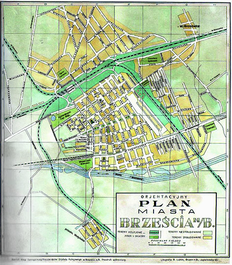 Схематичный план города Бреста 1:15К %Orjetacyjny plan miasta Brzescia
Схематичный план города Бреста. Масштаб 1:15,000. Издание на польском языке. 1938г. Современная надпечатка названий городских объектов на польском языке. Orjentacyjny plan miasta Brzescia n/B.
Ключевые слова: Брест