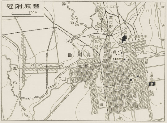 Карта города Тоёхара % Map of Toyohara
Карта города Тоёхара - Южно-Сахалинска. Японская карта 1930-х годов.
Ключевые слова: Южно-Сахалинск,японские карты
