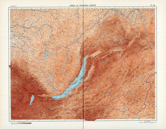 Байкал и Трансбайкальский регион  1:5M% Baykal and Travsbaykal region
Байкал и Трансбайкальский регион в Атласе Мира издания 1967 года на английском языке - The World Atlas. Масштвб 1:3,000,000. 51 х 68 см. Атлас Мира, ГУГК СССР, второе издание, 1967г.
Ключевые слова: Иркутск,Байкал,атласы,карты ГУГК СССР
