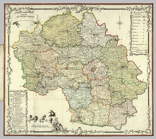 Карта Московской губернии 1:588К %Map of Moscow Gubernia
Карта Московской губернии. Из сб.: Сборник планов и карт Москвы и Московской губернии. 1780-е годы. Масштаб - 14 верст в дюйме.
Ключевые слова: Подмосковье