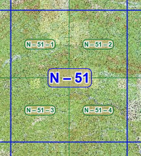 Квадрат N-51 топографических карт 1:100K
Листы квадрата N-51 советских топографических карт. Масштаб 1км в 1см - 1:100,000. Листы карт изданы, в основном, в 1980-1990-х годах.
Ключевые слова: топографические карты,подробные карты России