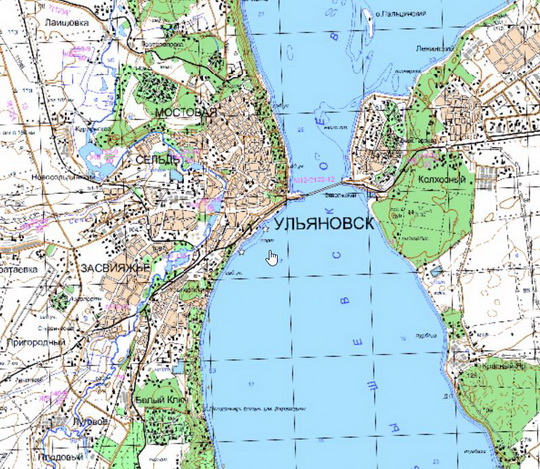 Ульяновск и окрестности %Ulyanovsk and vicinity
Ульяновск и окрестности. Карта Госгеоцентра. Масштаб 1:25,000
Ключевые слова: Ульяновск,карты ГГЦ
