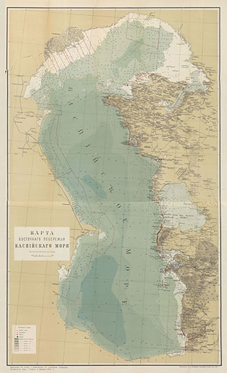 Карта Восточного побережья Каспийского моря 1:1.2М %Map of Eastern part of Caspian sea
Карта Восточного побережья Каспийского моря. Масштаб - 30 верст в дюйме. 1902г. Приложение к отчёту Д. Ливкина: "Рыболовство и тюлений промысел на восточном побережье Каспийского моря". Типография В. Киршбаума. Картографическое заведение Д. М. Руднёва
Ключевые слова: Астрахань,Баку,Каспийское море