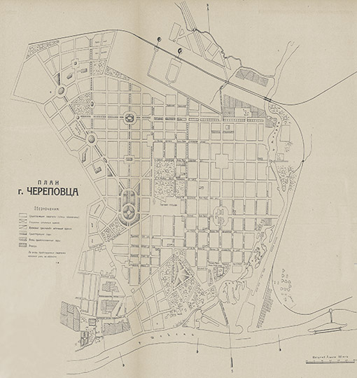 План г. Череповца  1:10K %Map of Cherepovets
План г. Череповца. Масштаб 1:10,000. Из кн.: Весь Ленинград и Ленинградская область : адресная и справочная книга на 1928 год.
Ключевые слова: Череповец