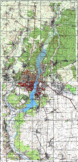 Воронеж и окрестности 1:100K % Map of Voronezh and vicinity
Карта окрестностей Воронежа. Масштаб 1:100,000.
Ключевые слова: Воронеж,топографические карты