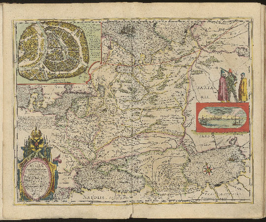 Россия в Атласе Мира Блеу %Tabula Russiae
Россия в Атласе Мира Блеу издания 1640 года. Tabula Russiae. Theatrum orbis terrarum sive atlas novus., Volume 1
Ключевые слова: Годунов чертеж,атлас Блеу