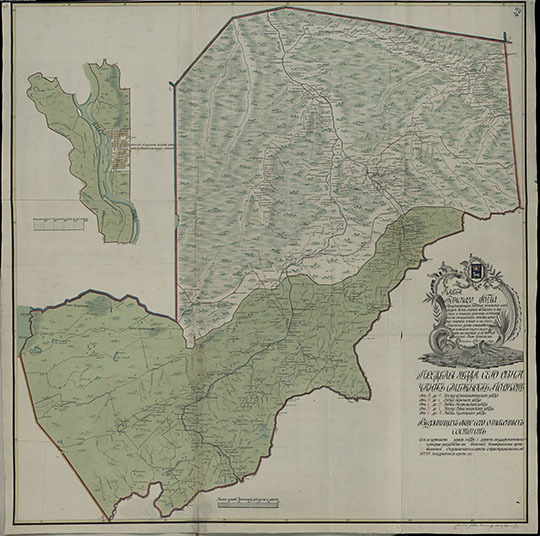 Карта Томского уезда 1:420К %Map of Tomsk uezd
Карта Томского уезда. Представляющая местное положение всей округи всех селений больших и малых и живых урочищ с показанием описанных мест, которые покрыты зеленою и на них Российские буквы означают в большом виде владении на листах а не описанные Алою красками. Сочинена 1798 года. Масштаб - 10 верст в английском дюйме.
Ключевые слова: Томск