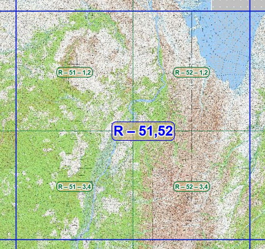 Квадрат R-51,52 топографических карт 1:100K
Листы квадрата R-51,52 советских топографических карт. Масштаб 1км в 1см - 1:100,000. Листы карт изданы, в основном, в 1980-1990-х годах.
Ключевые слова: топографические карты,подробные карты России