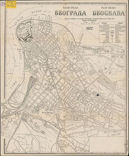 План города Белграда 1:10К %Plan of Belgrade
План города Белграда. Масштаб 1:10,000. 46 х 55 см. План града Београда. НавоИев, П. Е. 1922
Ключевые слова: Белград