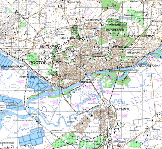 Ростов-на-Дону и окрестности %Rostov-on-Don and vicinity
Ростов-на-Дону и окрестности. Карта Госгеоцентра. Масштаб 1:25,000
Ключевые слова: Ростов-на-Дону,карты ГГЦ