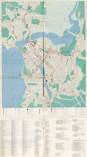 Казань. Туристская схема % Plan of Kazan
Казань. Туристская схема. Главное Управление Геодезии и Картографии при Совете Министров СССР. Москва, 1977г. 
