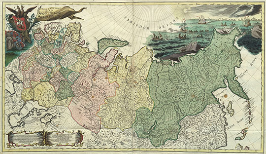 Карта Российской империи 1:4.2М %Map of the Russian Empire
Карта Российской империи. 1745г. Масштаб - 100 верст в дюйме. Из кн.: Атлас Российской, состоящий из девятнадцати специальных карт, представляющих Всероссийскую империю с пограничными землями, сочиненный по правилам географическим и новейшим обсервациям, с приложенною при том Генеральною картою великия сея империи, старанием и трудами Императорской академии наук
Ключевые слова: Российская империя,атласы,атлас 1745