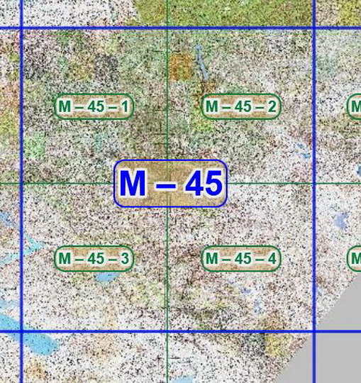 Квадрат M-45 топографических карт 1:100K
Листы квадрата M-45 советских топографических карт. Масштаб 1км в 1см - 1:100,000. Листы карт изданы, в основном, в 1980-1990-х годах.
Ключевые слова: топографические карты,подробные карты России