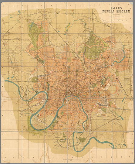 План города Москвы Ильина v.1  1:21K % Plan of Moscow by A. Ilyin. v.1
План города Москвы. Издание Картографического Заведения А. Ильина. Вариант 1. 99 х 81 см. Масштаб в английском дюйме 250 сажен. (около 1916г.). Условная картографическая сетка. Картографическое заведение А. Ильина в Петрограде. Пряжка, 5
Ключевые слова: издательство Ильина